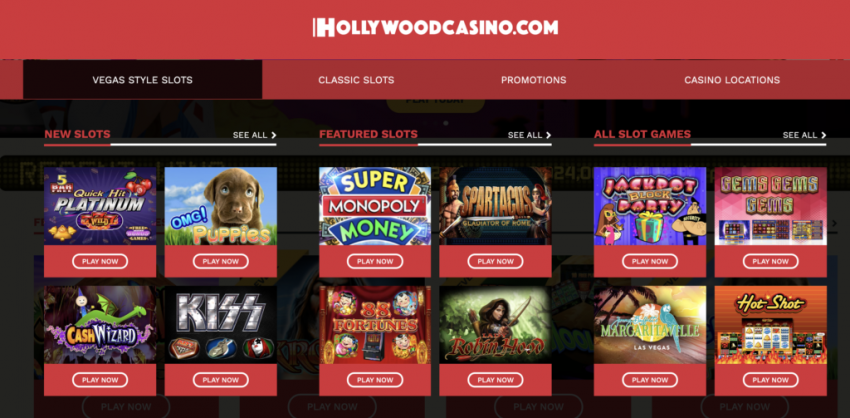 hollywood casino play for fun promo code